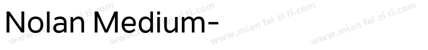 Nolan Medium字体转换